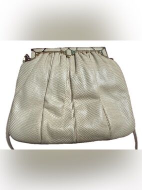 Judith Leiber Vintage Lizard Leather Clutch